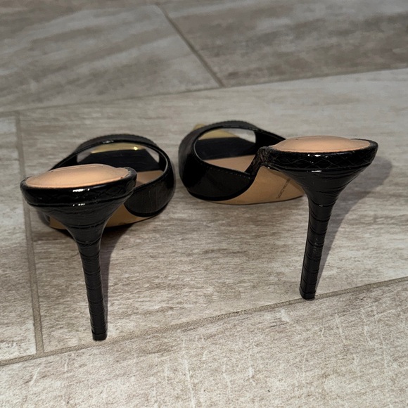 INC International Concepts Black and Gold Heels - Picture 5 of 8